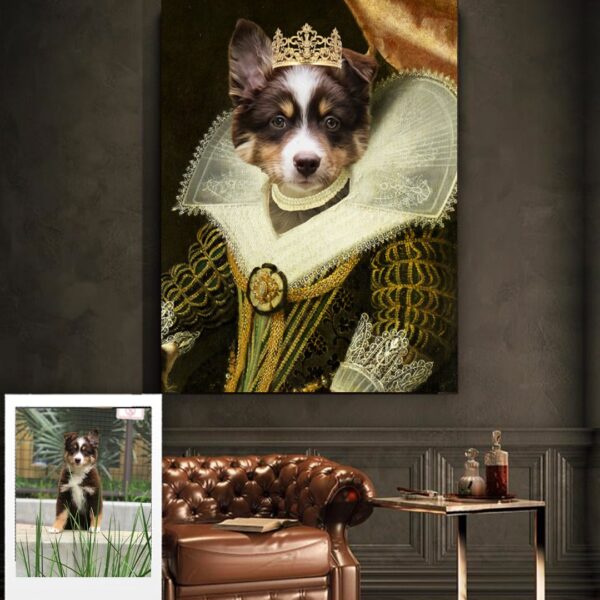 Royal Dutch Princess Renaissance Custom Pet Art Canvas