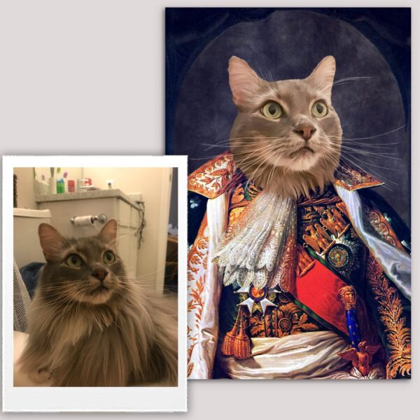 King I Renaissance Custom Pet Art Canvas