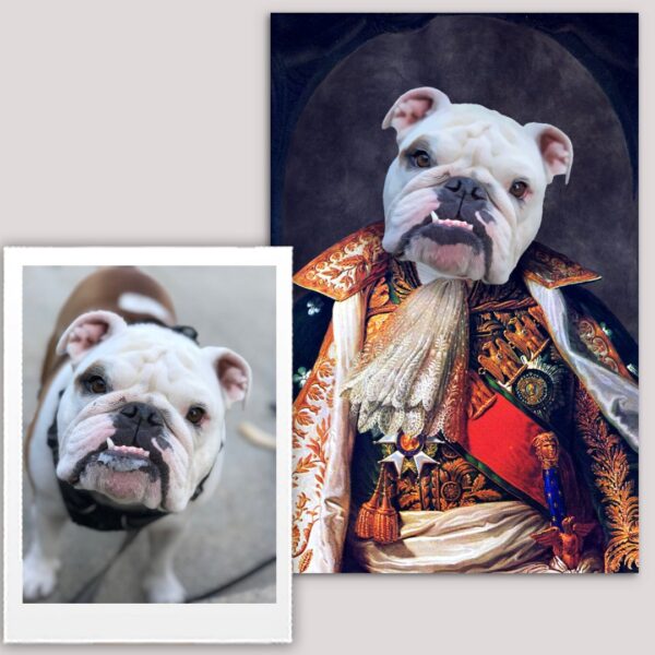 King I Renaissance Custom Pet Art Canvas