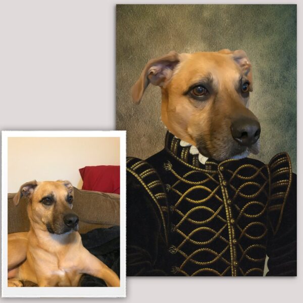 The Duke Renaissance Custom Pet Art Canvas