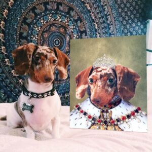 The Queen Renaissance Custom Pet Art Canvas
