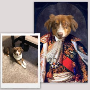 King I Renaissance Custom Pet Art Canvas
