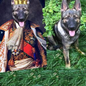 King I Renaissance Custom Pet Art Canvas