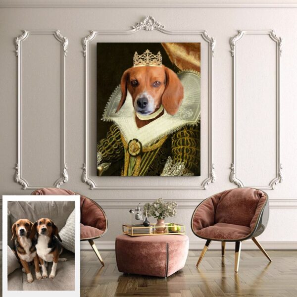 Royal Dutch Princess Renaissance Custom Pet Art - Image 5