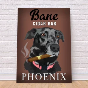 Cigar Bar Custom Art