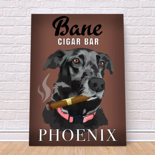 Cigar Bar Custom Art