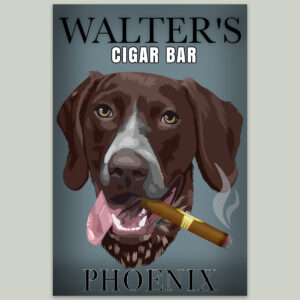 Cigar Bar Custom Art