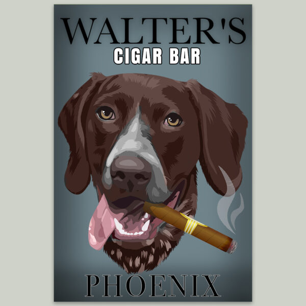 Cigar Bar Custom Art