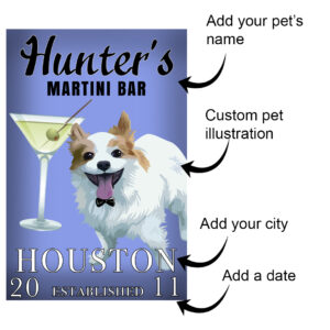 Martini Bar Custom Art