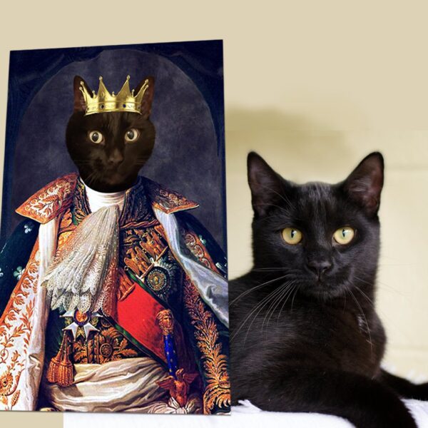 King I Renaissance Custom Pet Art Canvas