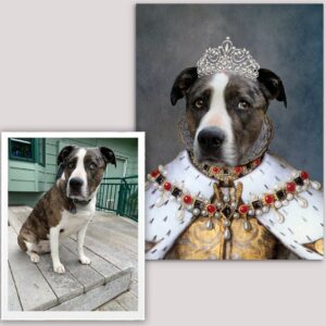 The Queen Renaissance Custom Pet Art Canvas