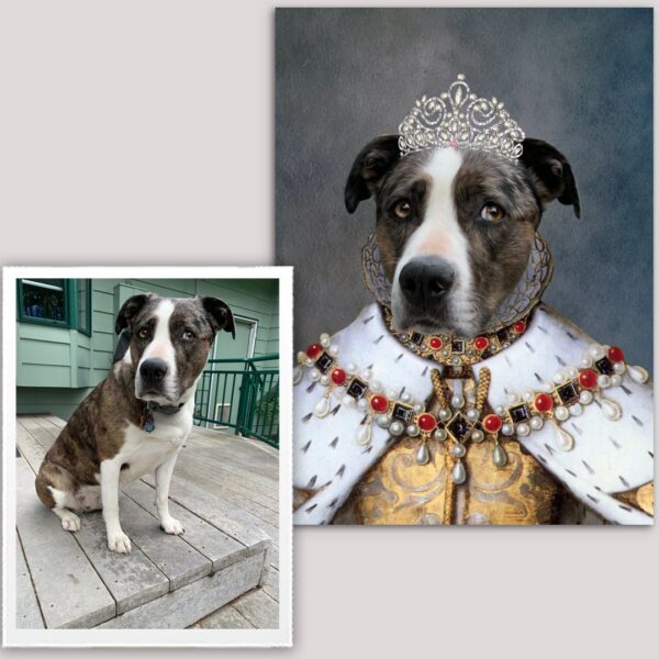 The Queen Renaissance Custom Pet Art Canvas