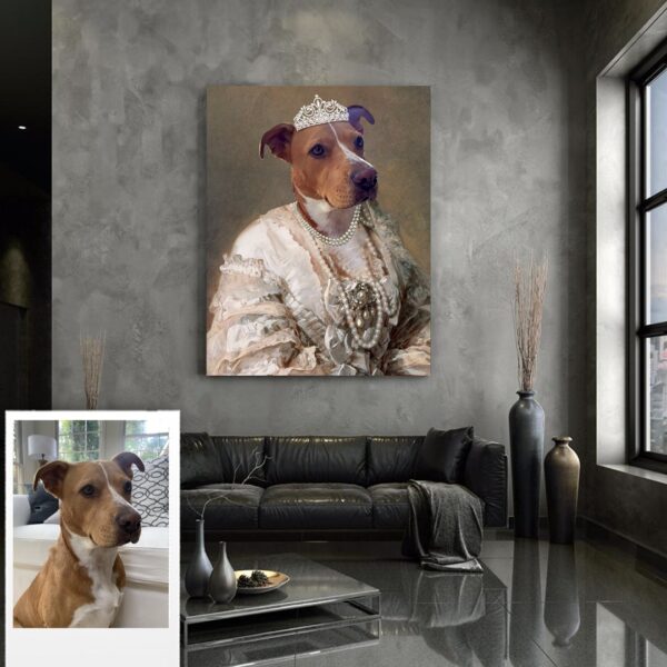 Royal Princess Renaissance Custom Pet Art - Image 4