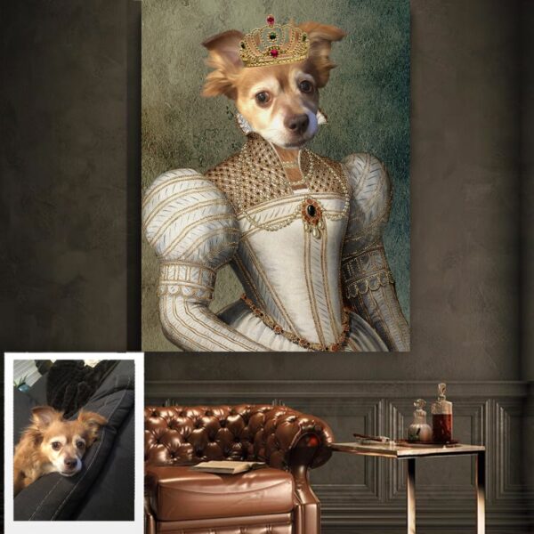 Valentina Queen Renaissance Custom Pet Art - Image 4