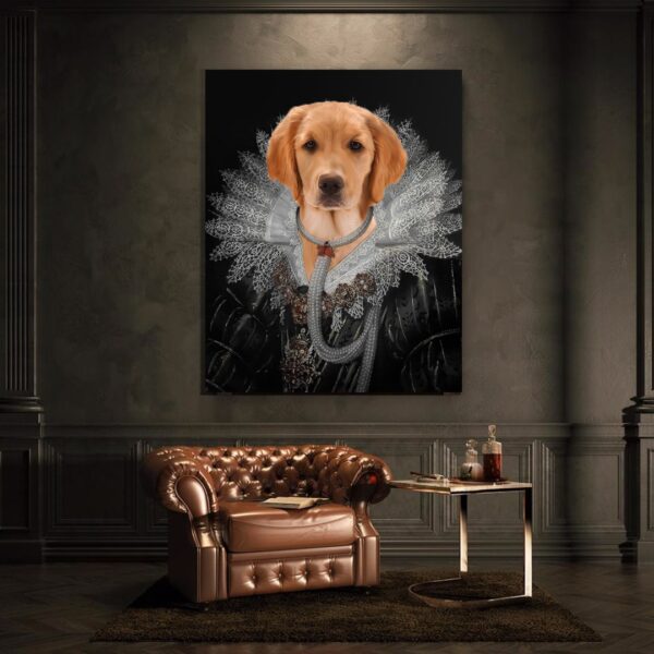The Queen II Renaissance Custom Pet Art - Image 4