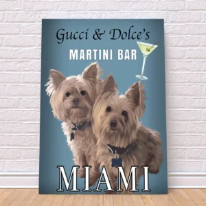 Martini Bar Custom Art