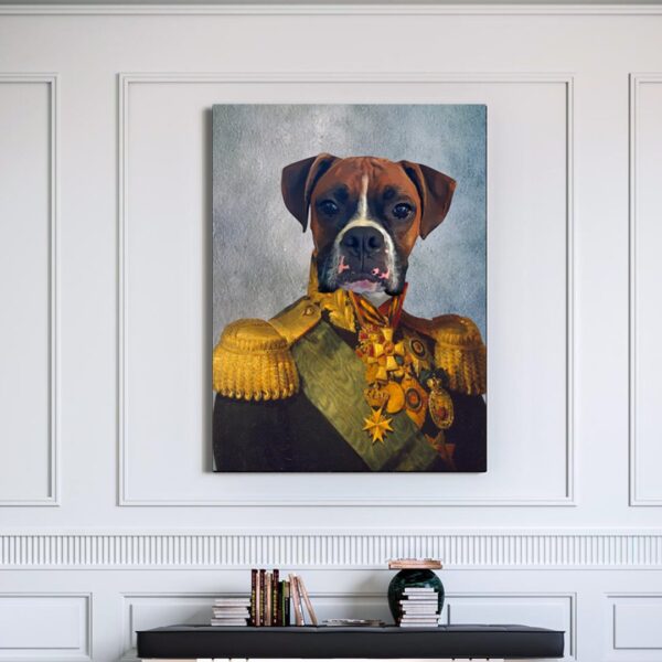 Commander Custom Renaissance Pet Art Canvas