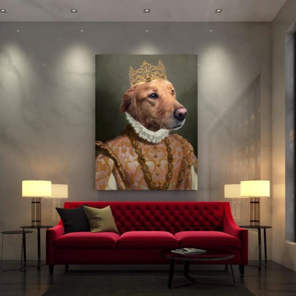 Amelia Queen Renaissance Custom Pet Art - Image 4