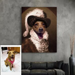 The Royal Empress Renaissance Custom Pet Art Canvas