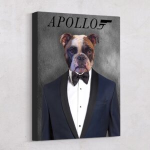 Pet Bond 007 Custom Pet Art Canvas
