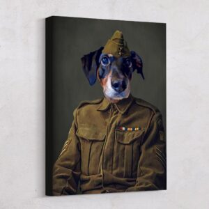 Army Pet Veteran Custom Art