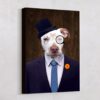 The Intellect Pet Art Canvas