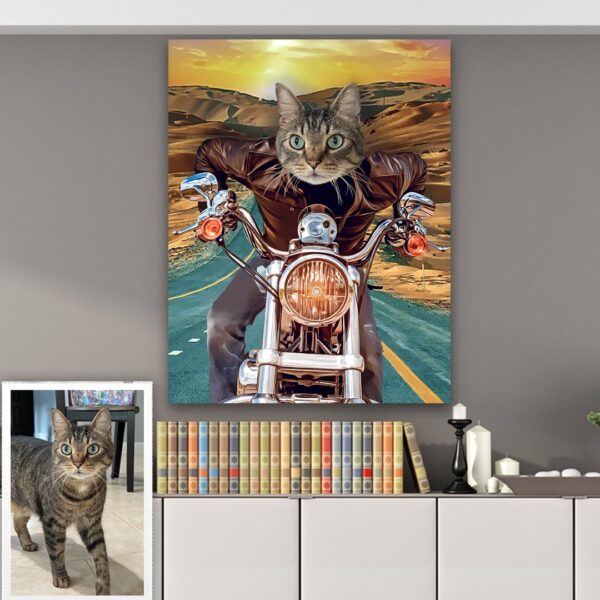 Harley Biker Custom Pet Art - Image 2
