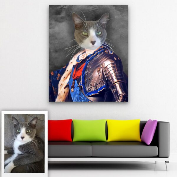 Royal King Armored Renaissance Custom Pet Art - Image 5