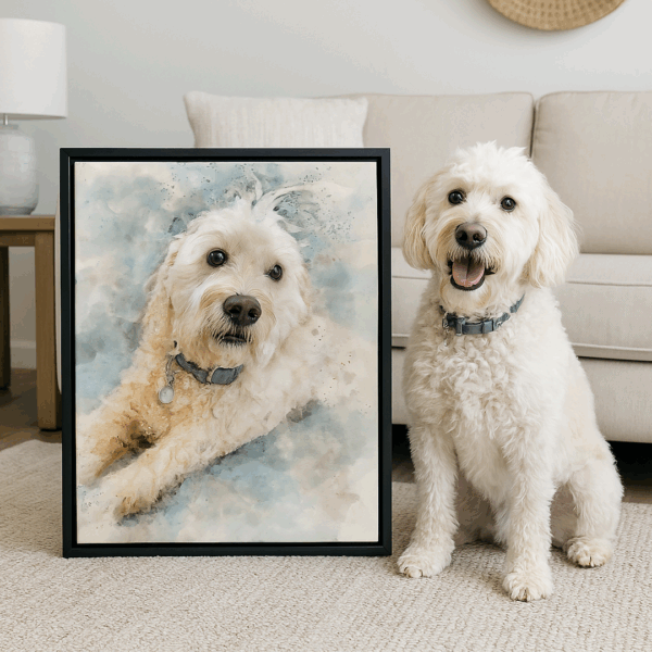 Custom Pet Watercolor Art Style - Image 8