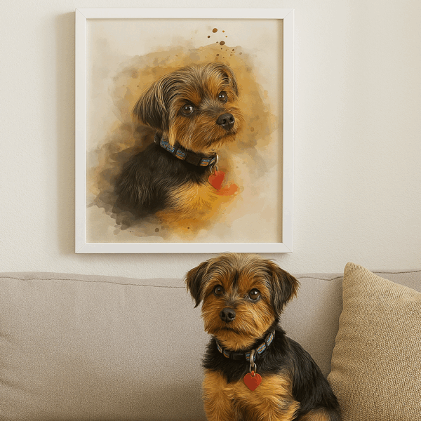 Custom Pet Watercolor Art Style - Image 7