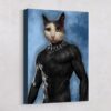 Black Panther Custom Pet Design Canvas