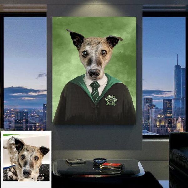 Harry Potter Slytherin Custom Pet Art - Image 5