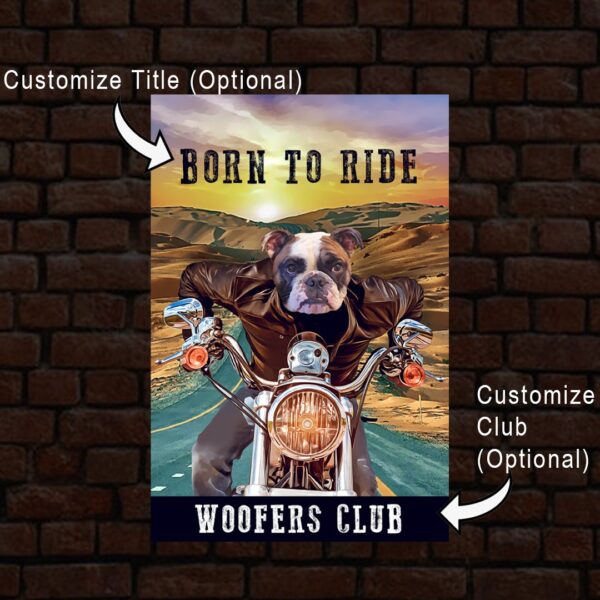 Harley Biker Custom Pet Art - Image 5