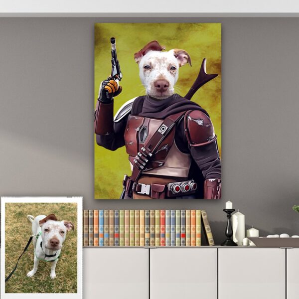 Mandalorian Custom Pet Art Canvas