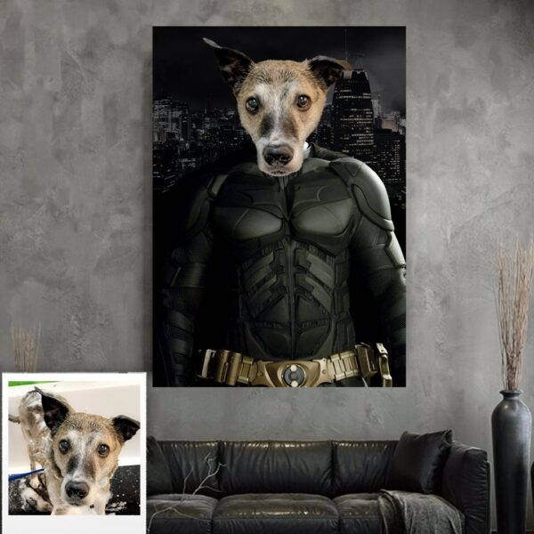 Batman/Dark Knight Custom Pet Design Canvas