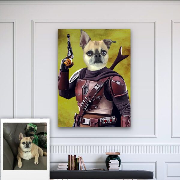 Mandalorian Custom Pet Art - Image 5