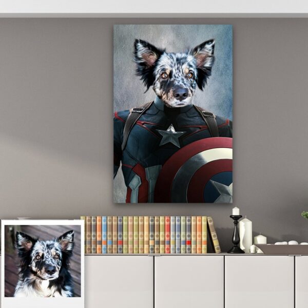 Captain America Custom Pet Design - Image 4