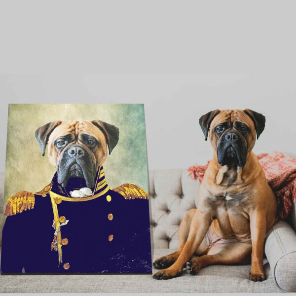 The Admiral Renaissance Custom Pet Art Canvas