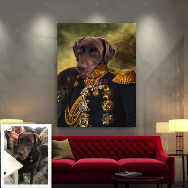 Royal General Renaissance Custom Pet Art - Image 2