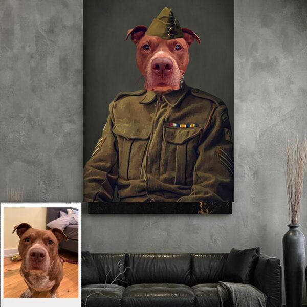 Army Pet Veteran Custom Art - Image 4
