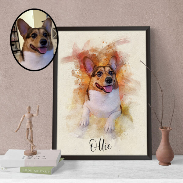 Custom Pet Watercolor Art Style - Image 4
