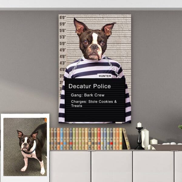 Mug Shot Inmate Custom Pet Art - Image 6