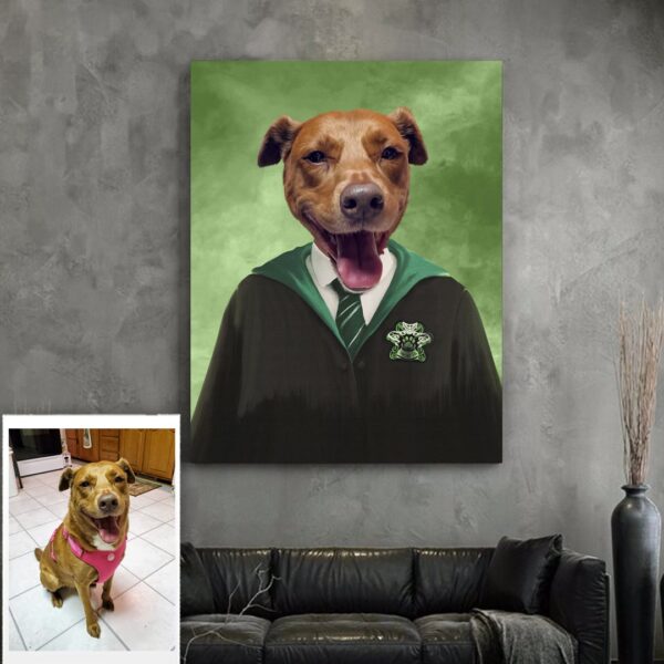 Harry Potter Slytherin Custom Pet Art - Image 4