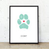 Custom Pet Paw Canvas
