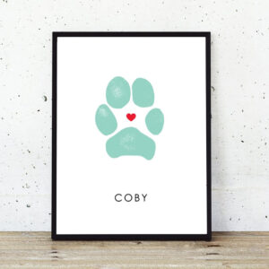 Custom Pet Paw Canvas