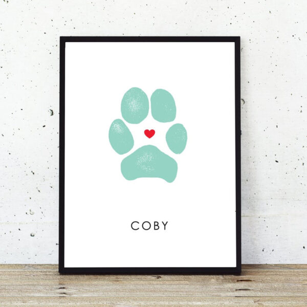 Custom Pet Paw Canvas