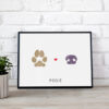 Custom Pet Paw & Nose Canvas