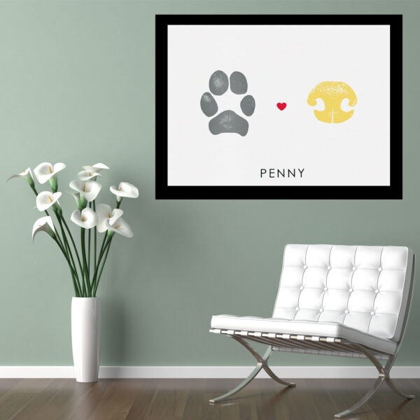 Custom Pet Paw & Nose Canvas