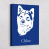 Silhouette Custom Pet Art Canvas