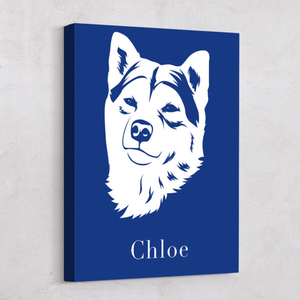 Silhouette Custom Pet Art Canvas